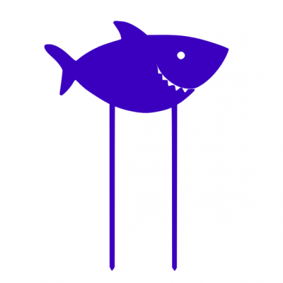 Topo de bolo Tubarão