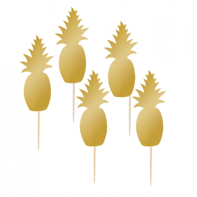 12 Cupcake toppers Ananás