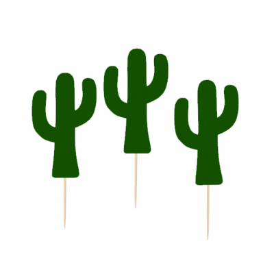 12 Cupcake toppers Catus