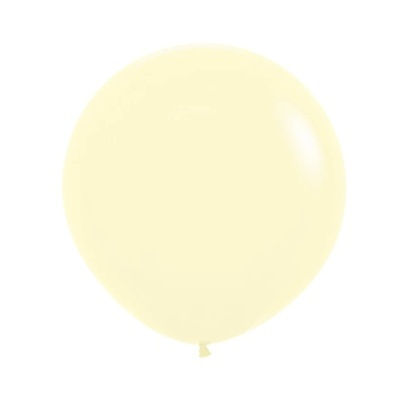 Balão latex pastel mate amarillo 48cm