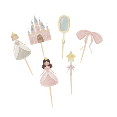 Cupcake toppers Princesas