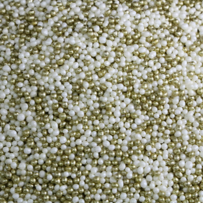 Missanga Ouro e Branco