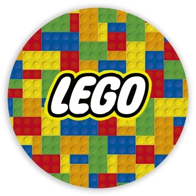 Impressão comestível Redonda LEGO