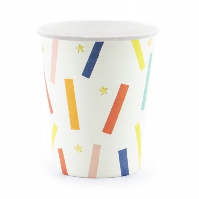 6 Copos de papel Happy Birthday