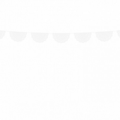 Grinalda de renda branca