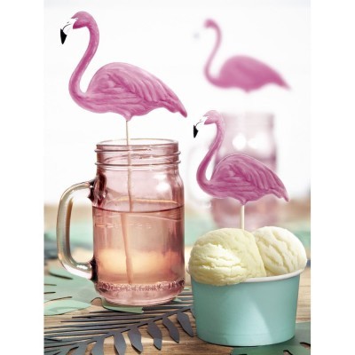 Toppers - flamingo x6