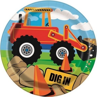 8 Pratos trator 17cm