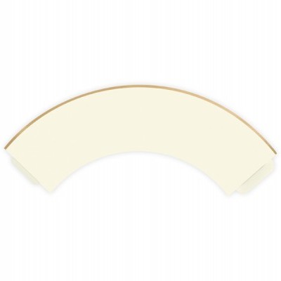 6 wrappers creme e ouro