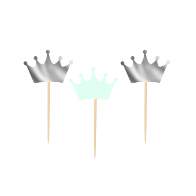 12 Cupcake toppers Coroas