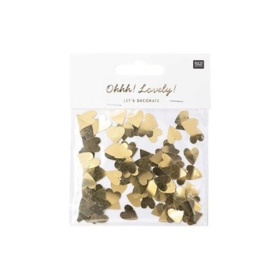 Confetti corações ouro