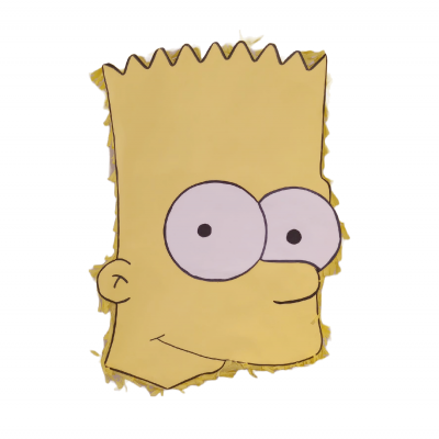 Pinhata Personalizada Cabeça Bart Simpson