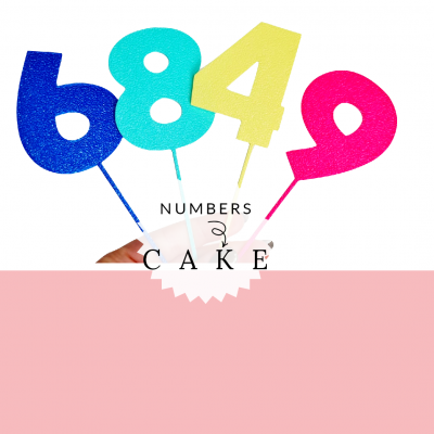 Topo de bolo número Prata