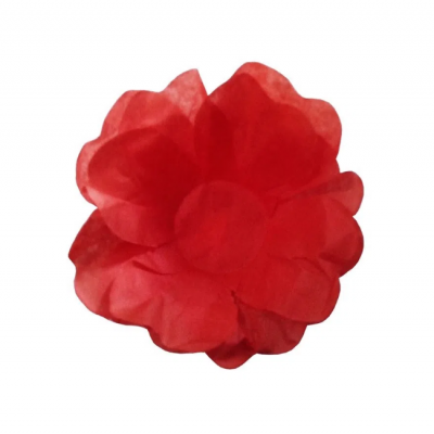 Forminhas flor de seda Vermelho