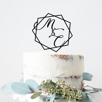 Topo de bolo Casamento personalizável