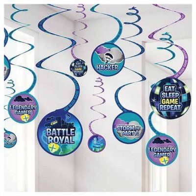 Decoração espiral Fortnite