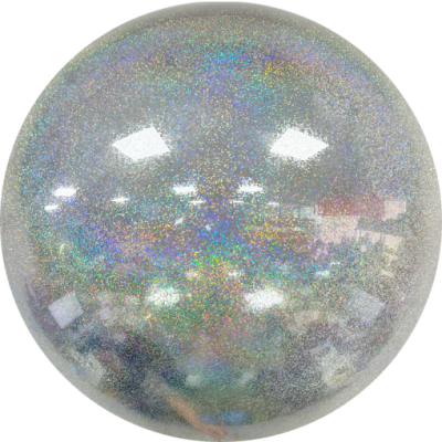 Balão Orbz Prateado com Glitter