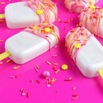 Paus para gelados | Cakesicles - Amarelo