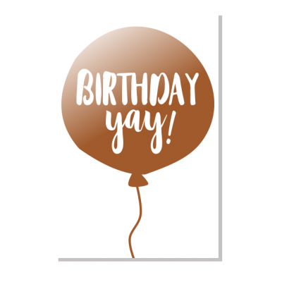 Postal Birthday yay! rosegold foil