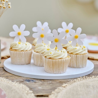 Cupcake toppers Margaridas