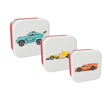 Conjunto de 3 Caixas de Lanche Carro