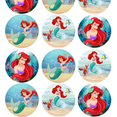Impressão comestível Bolachas/Cupcakes Ariel