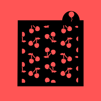 Stencil Cerejas