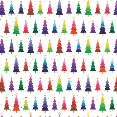 Papel de embrulho árvores coloridas