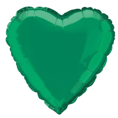 Balão Coração Verde floresta  46cm