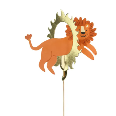 Topo de bolo leão Circo