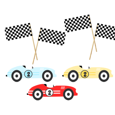 Cupcake toppers Carros
