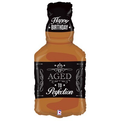 Balão Supershape Garrafa Happy Birthday 86cm