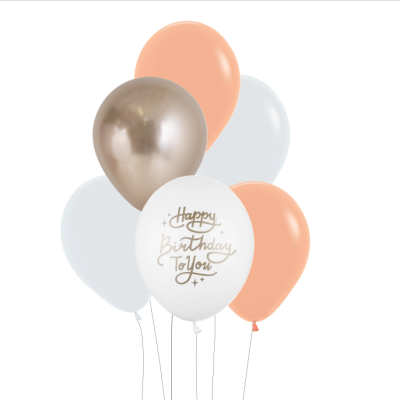 Bouquet 6 balões Blush