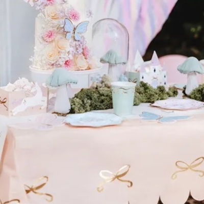 Toalha de mesa de papel Laços