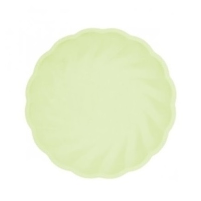 Pratos redondos S ECO verde pistachio