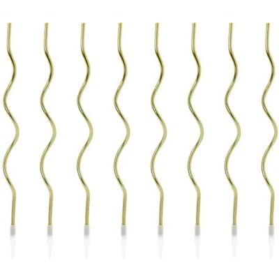 Velas altas onduladas douradas