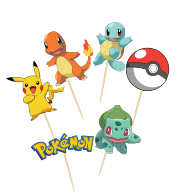 Cupcake toppers Pókemon