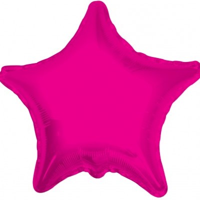 Balão Estrela Rosa Fushia 46cm