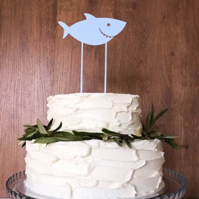 Topo de bolo Tubarão