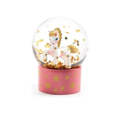 Mini Globo de neve decorativo Unicórnio