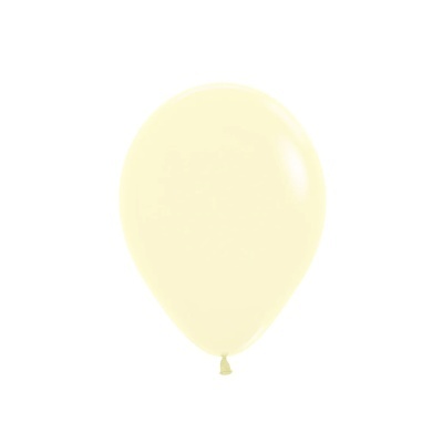 Balão latex pastel mate amarillo 13cm