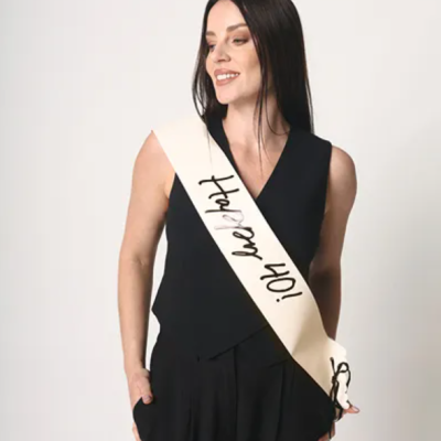 Faixa Aniversário Happy 40th