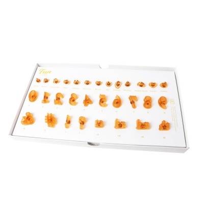 Carimbos números e caracteres PME fun fonts