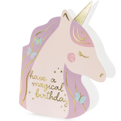 Postal de Aniversário Unicórnio