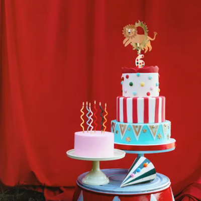 Topo de bolo leão Circo