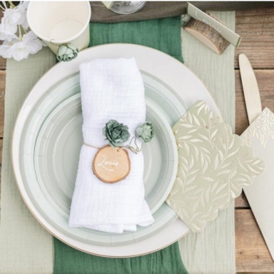 Pratos Verde Cinza e Sálvia