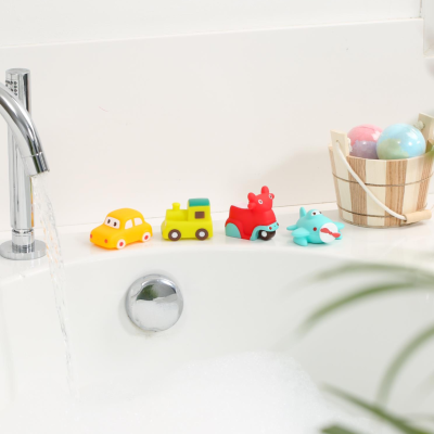 Ludi - 4 Brinquedos de Banho - Veículos