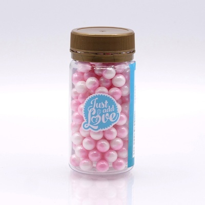 Pérolas Multicolor Rosa e Branco