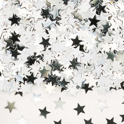 Confetti Estrelas Prata