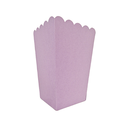 6 caixas de pipocas lilás