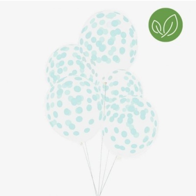 Balão Latex Transparente Bolas Aqua